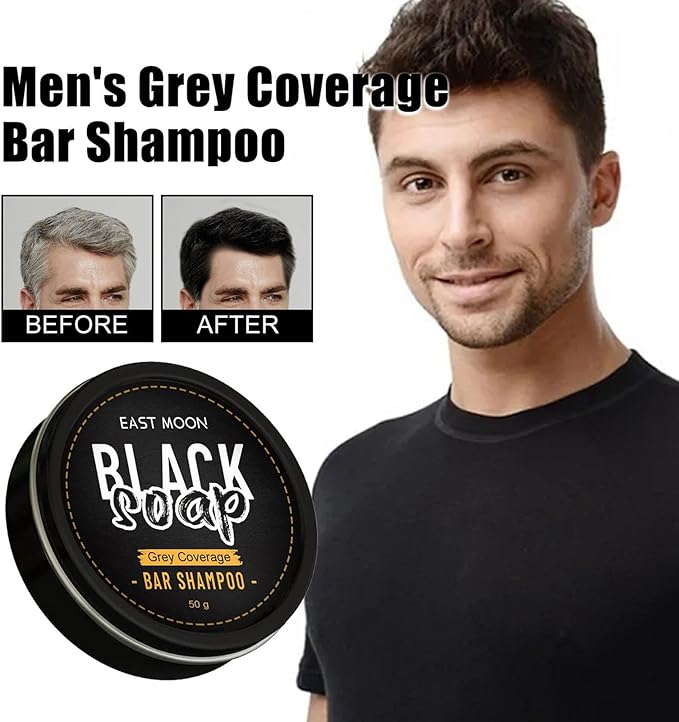 EAST MOON - Black Soap Bar Shampoo