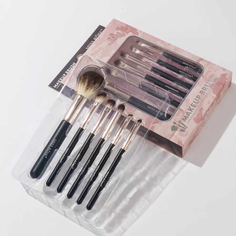 Professional 6 Marble Makeup Brush Set